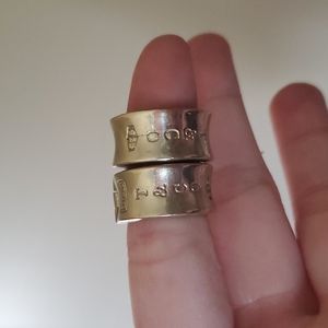 Tiffany and co silver thick hoop earrings